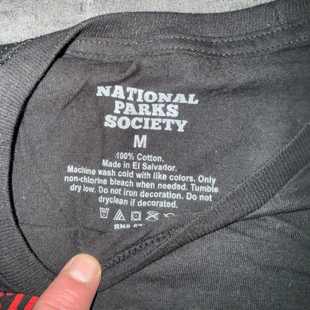 National Parks Society Black Graphic Death Valley T-Shirt - Picture 2 of 5